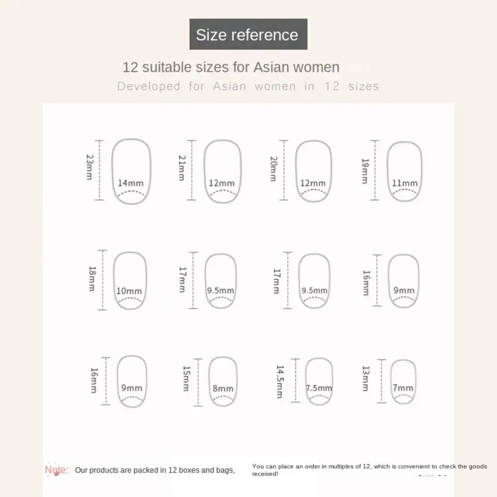 24Pcs Almond Glitter False Nails Short Full Finished Round Head Fake Nails for Women French Style Full Cover Press on Nail Tips