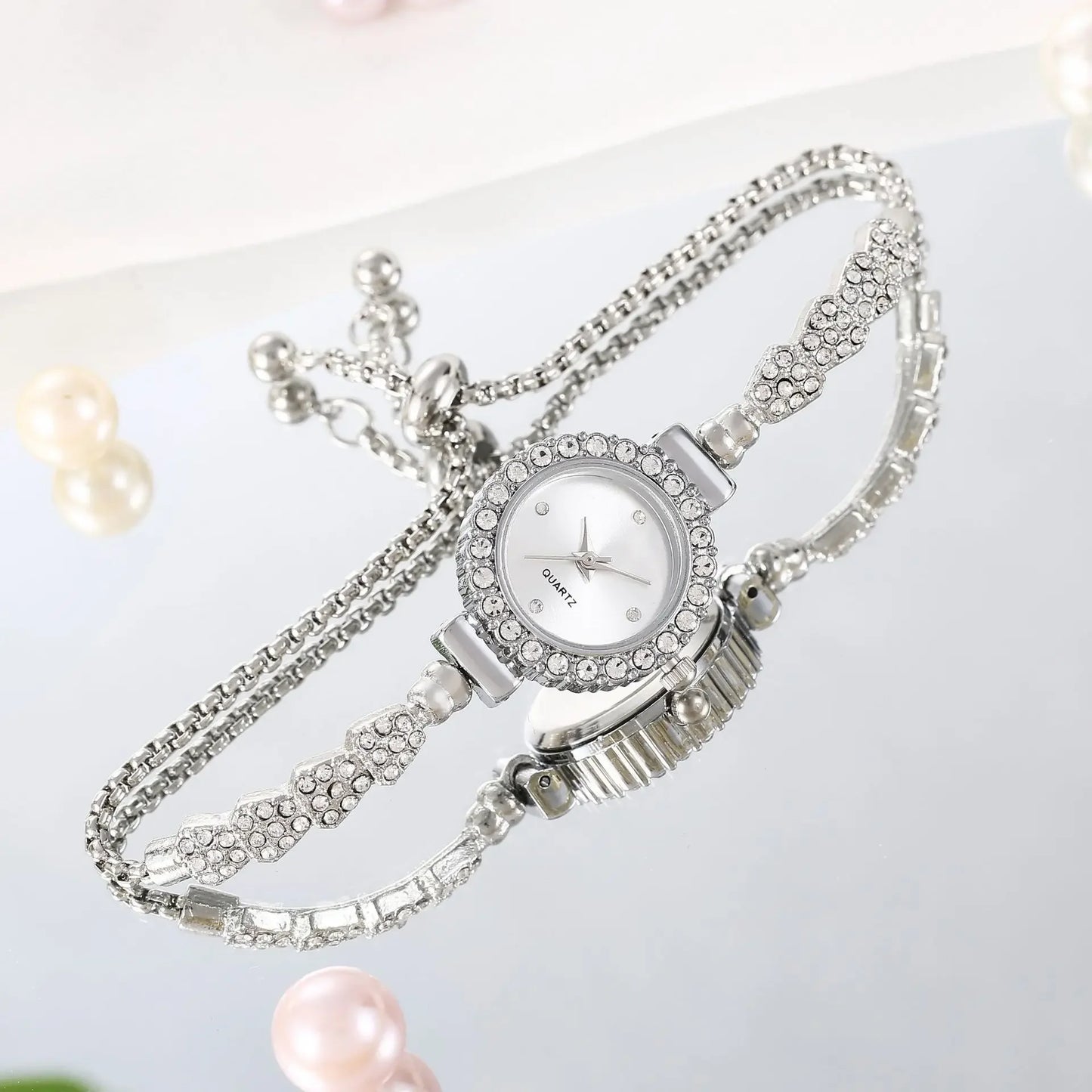Fashion Rhinestone Wristwatch Luxury Watch Women Bracelet Vintage Casual Ladies Watches Bracelet Relojes Para Mujer Часы Женские