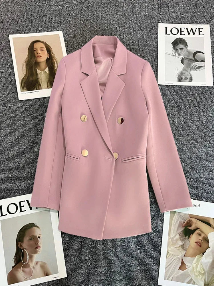 New Spring Autumn Women's Blazers Slim Fit Fashion Suit Slimming Elegance Jackets Casual Versatile Coat Outwear for Office Lady