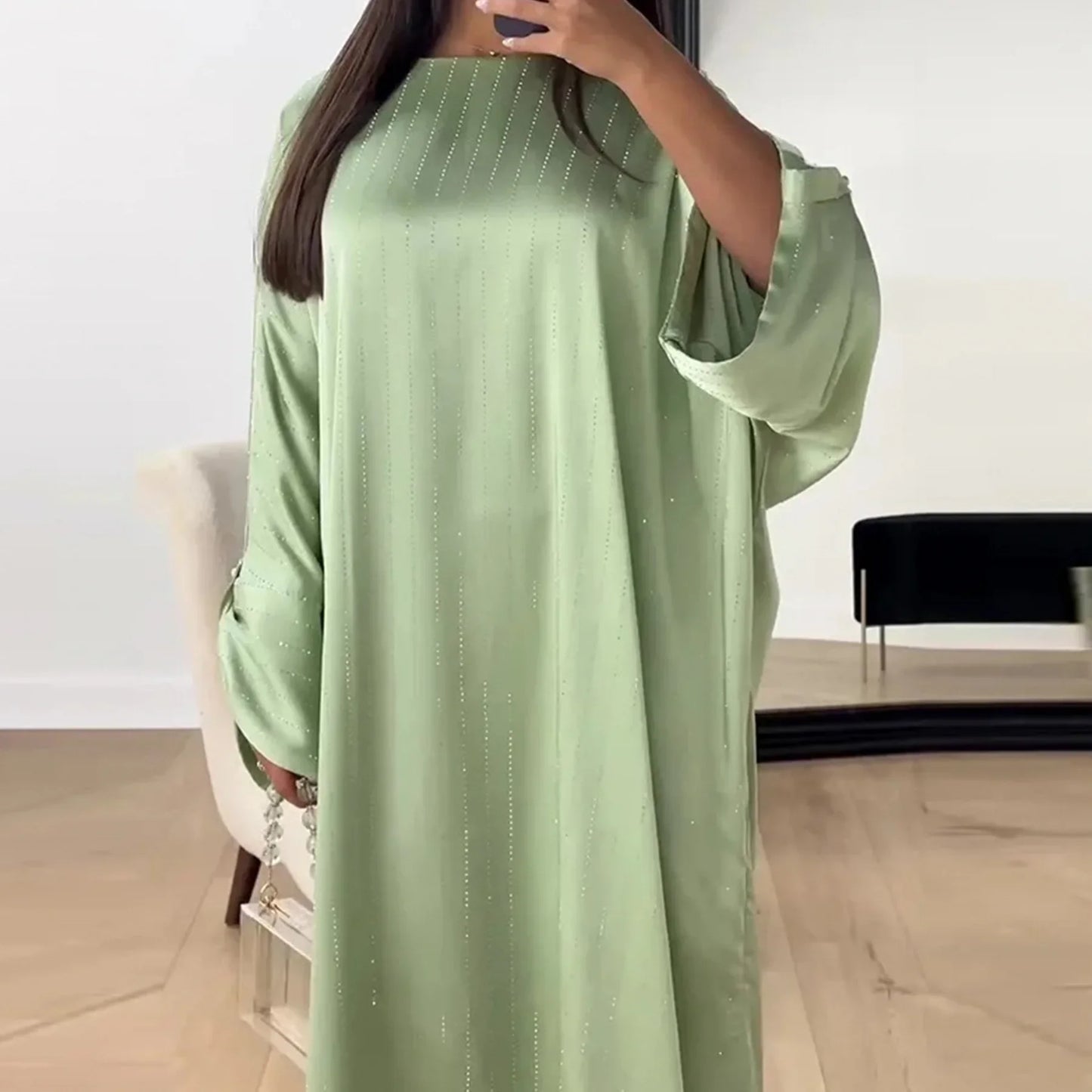 Luxury Dubai Abaya Dress for Muslim Women Ramadan Eid Saudi Arabia Party Jalabiya Clothing Islamic Turkey Modest Long Robe