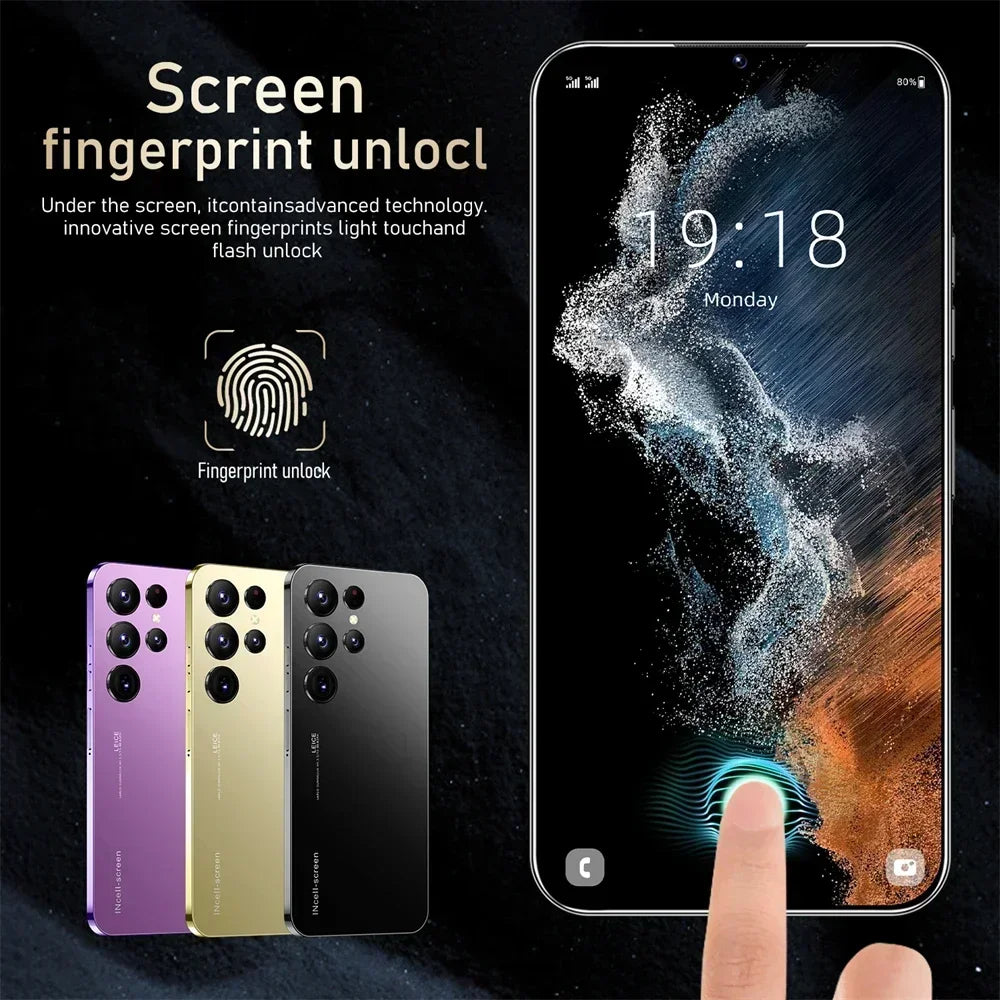 New S26 Ultra original intelligent 4G 5G dual card dual standby Android 14 system global version 108MP 8000mAh battery