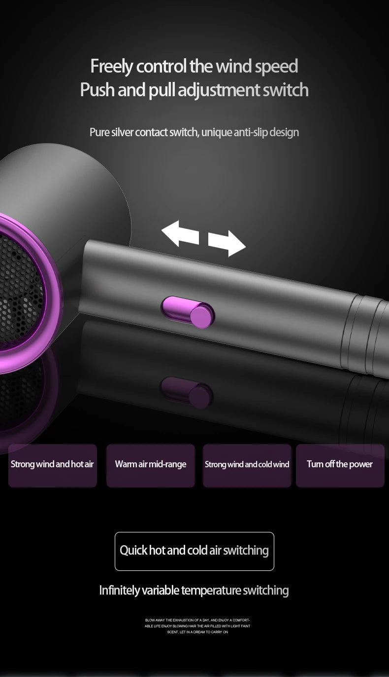 High Quality And Low Price Hair Dryer Available In EU, US, UK Plugs 110V~240V Voltage Safety Electric Hair Brush