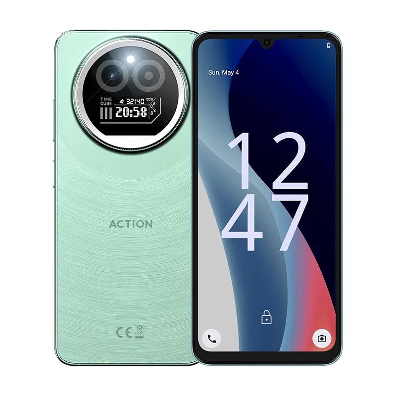 IIIF150 Action A5Pro Phone Dual Screen Design Smartphone Android 15Go 12GB RAM 256GB ROM 6.8" HD+ Display 5100mAh Battery