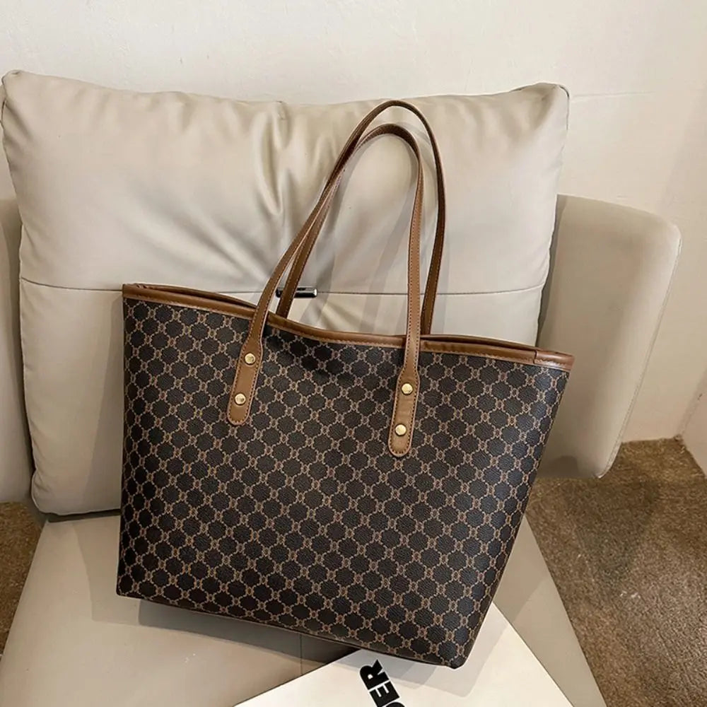 Fashion Women Handbags Classic Design Shoulder Bag Large Capacity Tote Bag Ladies Casual Commuting Bag