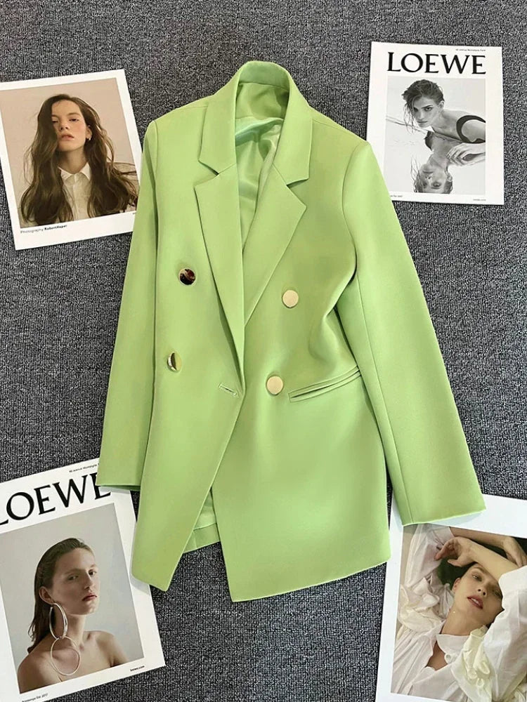 New Spring Autumn Women's Blazers Slim Fit Fashion Suit Slimming Elegance Jackets Casual Versatile Coat Outwear for Office Lady