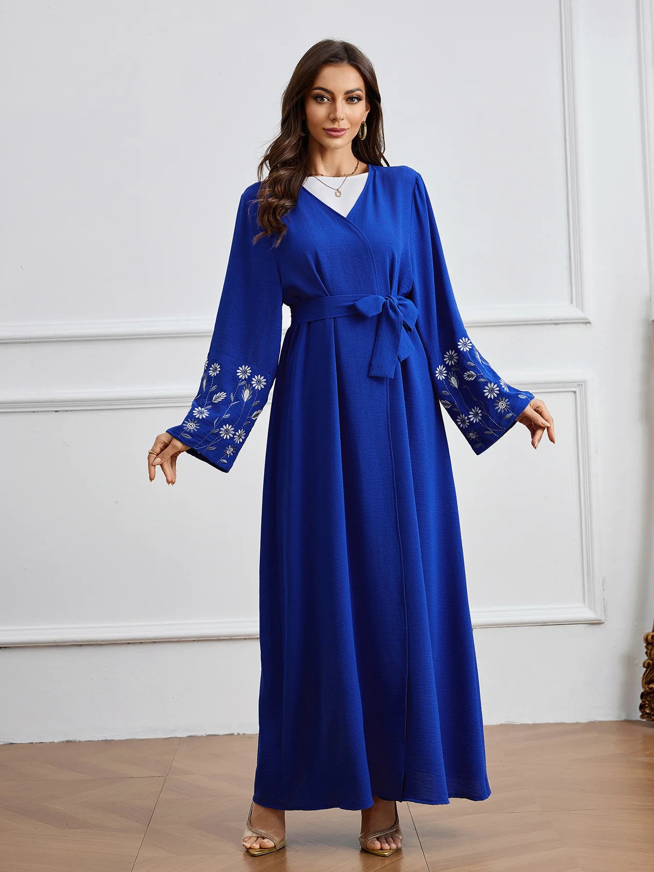 Eid Cardigan Women Abaya Muslim Embroidery Modest Open Dresses Robe Jalabiya Ramadan Morocco Dubai Abayas Kaftan 2025 Vestidos