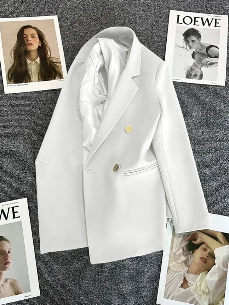 New Spring Autumn Women's Blazers Slim Fit Fashion Suit Slimming Elegance Jackets Casual Versatile Coat Outwear for Office Lady