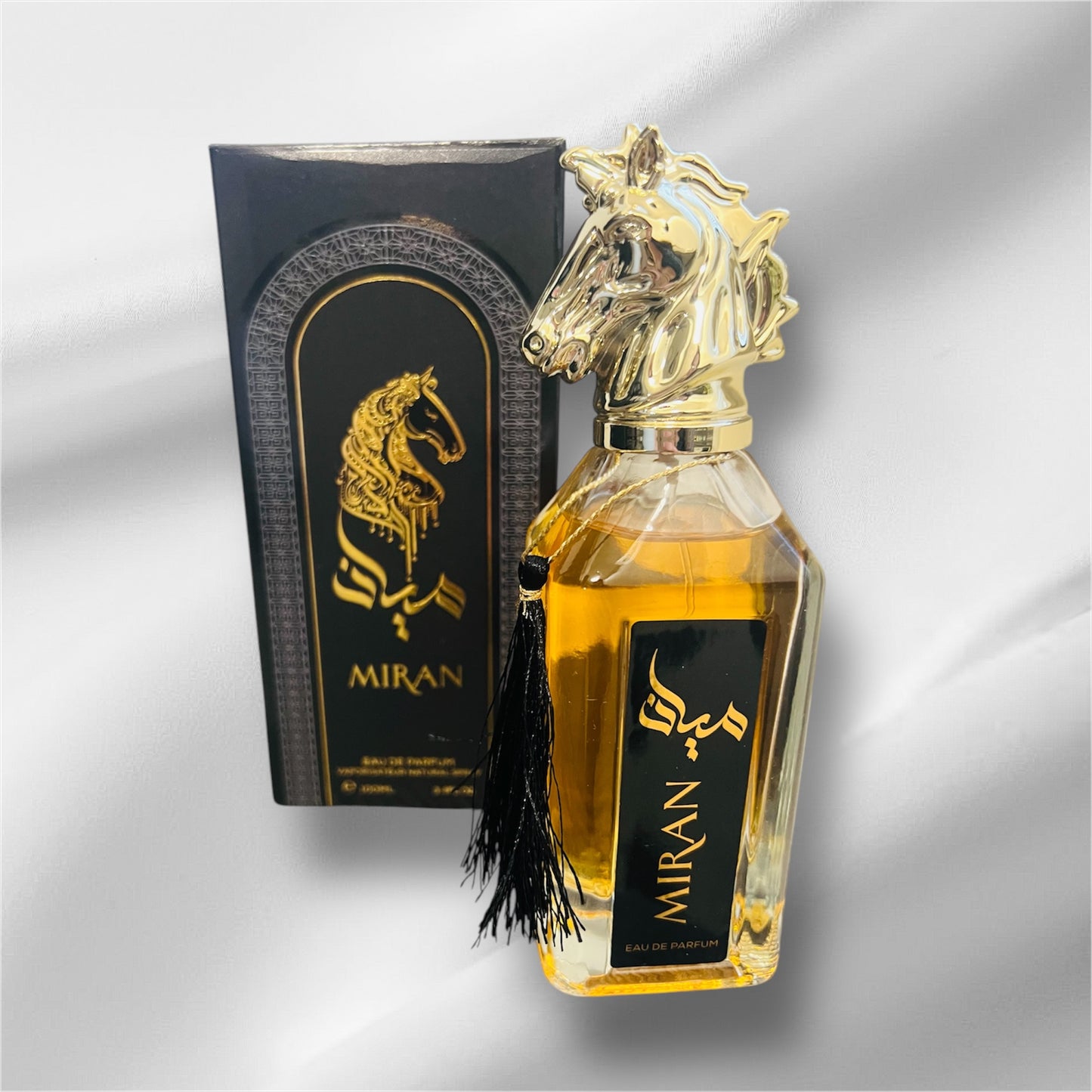 Miran Eau de Parfum 100 ml - Arabischer Uni-Parfüm, Noten von Oud und Bernstein, ein einzigartiges und raffiniertes olfaktorisches Erlebnis.