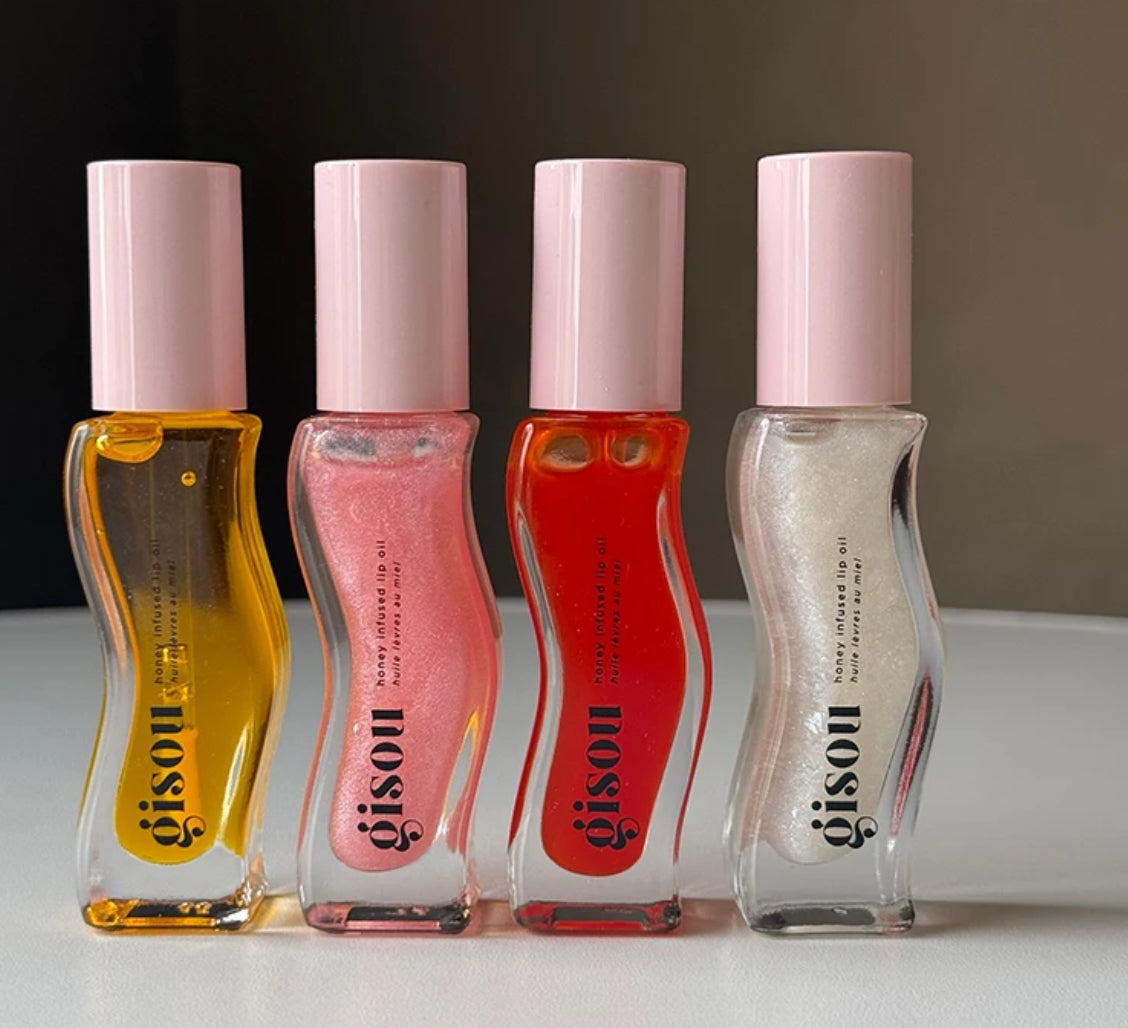 Gisou Original Moisturizing Lip Balm Lip Oil Gloss Care Of The Lips Benetitnt For Lips Plumping Exfoliating Plumping Gloss Oil