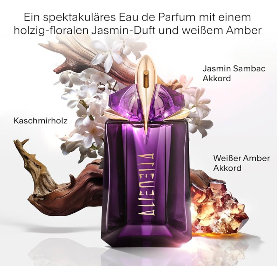 MUGLER Alien Eau de Parfum, Damen-Parfum, Amberartig, holzig und blumig, Außergewöhnlicher Duft 60 ml