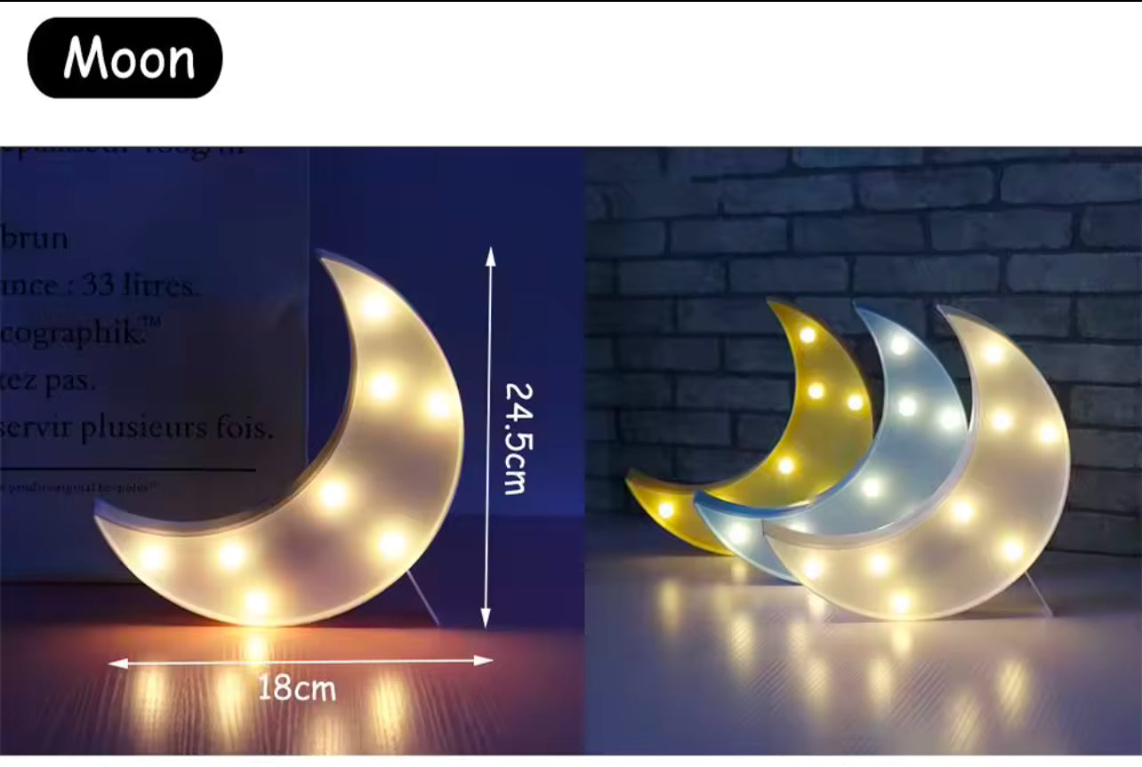 Mond LED 3D Licht Nachtlicht Geschenk Ramadan