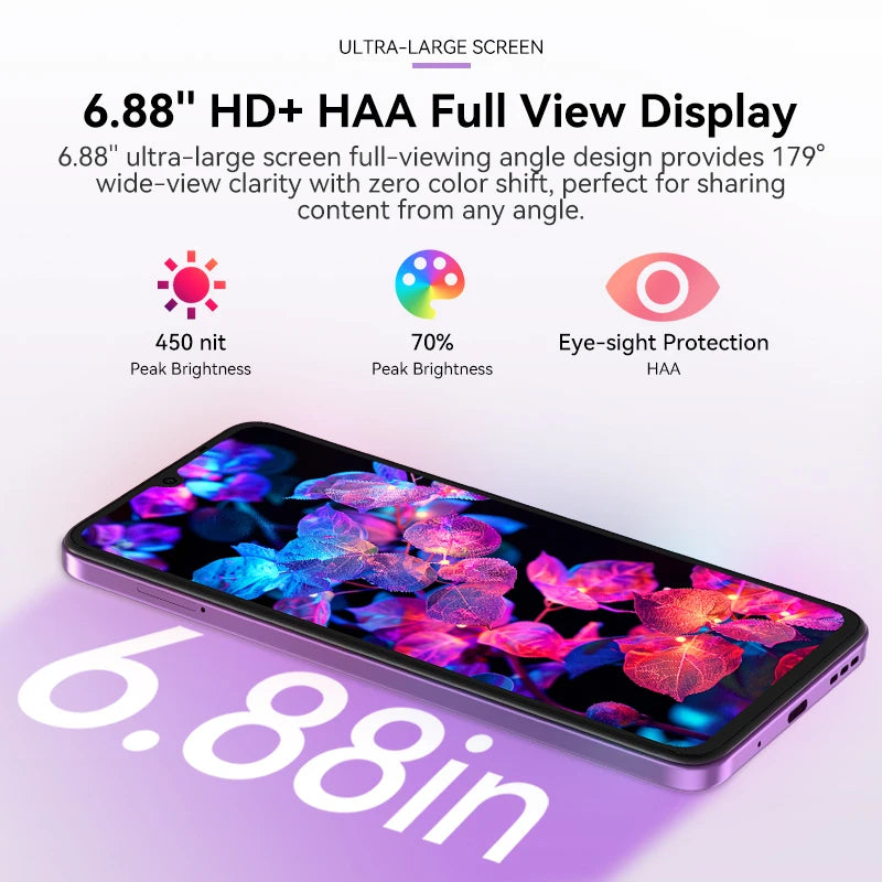 IIIF150 Action A5Pro Phone Dual Screen Design Smartphone Android 15Go 12GB RAM 256GB ROM 6.8" HD+ Display 5100mAh Battery