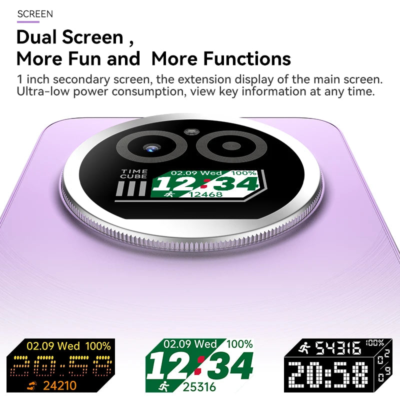 IIIF150 Action A5Pro Phone Dual Screen Design Smartphone Android 15Go 12GB RAM 256GB ROM 6.8" HD+ Display 5100mAh Battery
