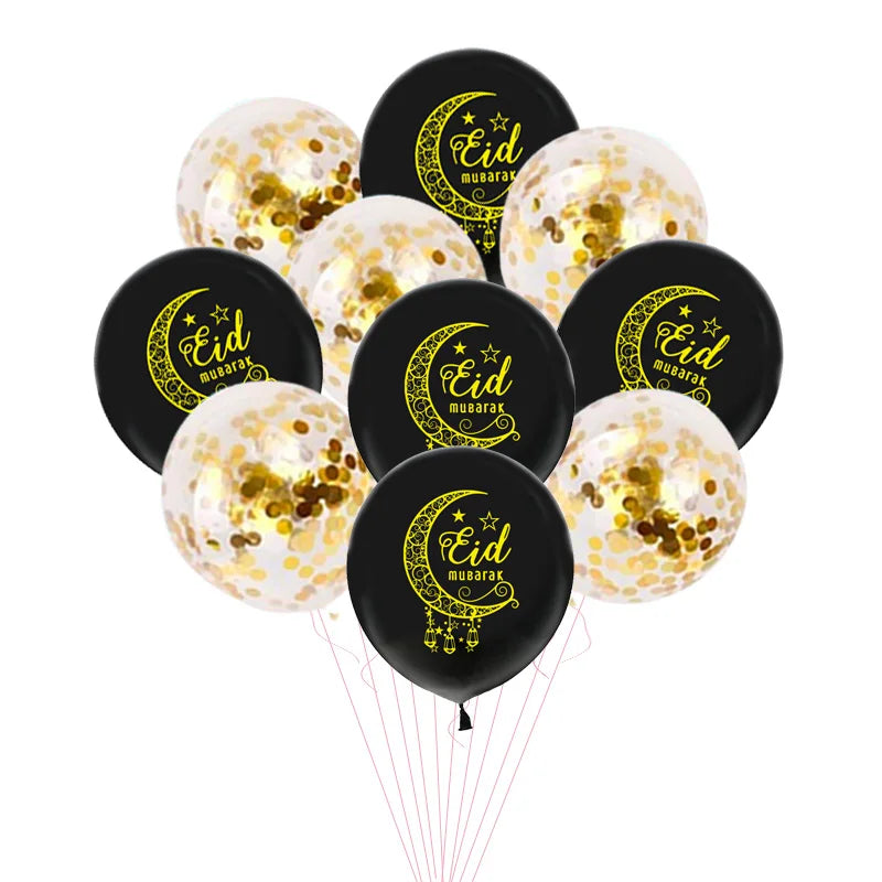 Islam Al Adha Eid Mubarak Banner  Balloons  Kareem Ramadan Decoration For Home Islam Muslim Event Party Supplies