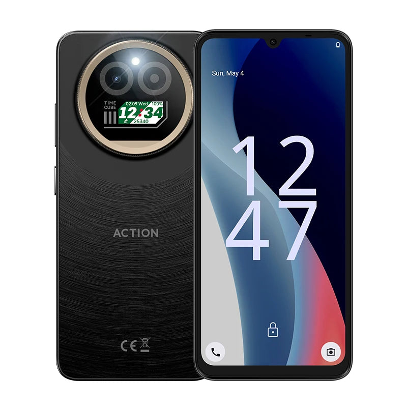 IIIF150 Action A5Pro Phone Dual Screen Design Smartphone Android 15Go 12GB RAM 256GB ROM 6.8" HD+ Display 5100mAh Battery