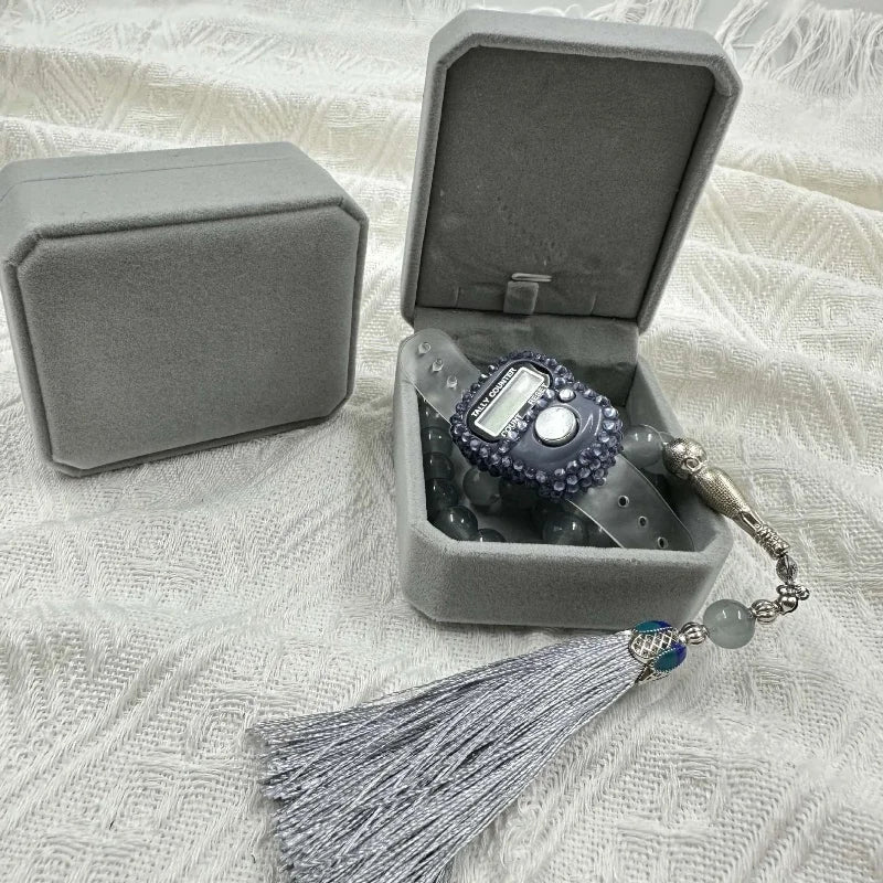 New Tasbeeh Gift Set Electronic Finger Counter,33 10cm,Muslim Wedding Gifts,Eid Ramadan Gift