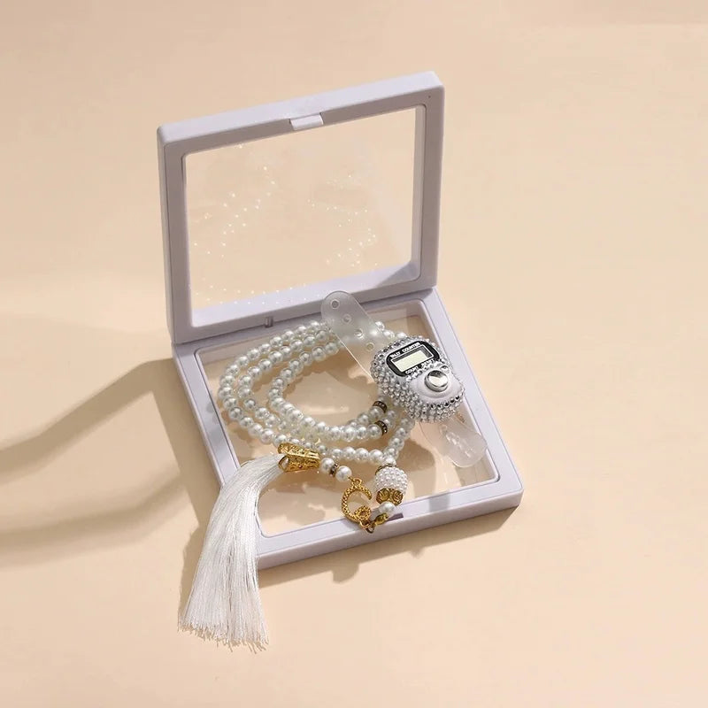 2-Piece Gift Set Islamic Finger Counter Portable Digital Tasbih for daily devotion and make perfect gifts during Ramadan