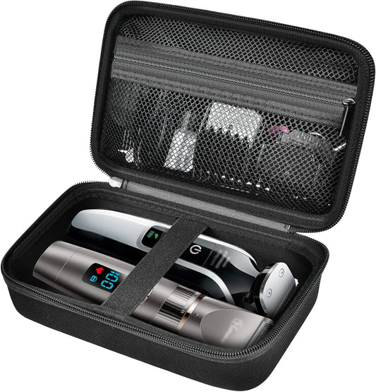 Case Compatible with Hair Clipper Barber, Trimmer Travel Storage Organizer for T Finisher Liner  and Other Grooming Kit