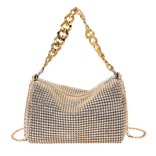 New Bags Popular Korean Version Handbags Fashion Trend Bright Diamond Messenger Niche