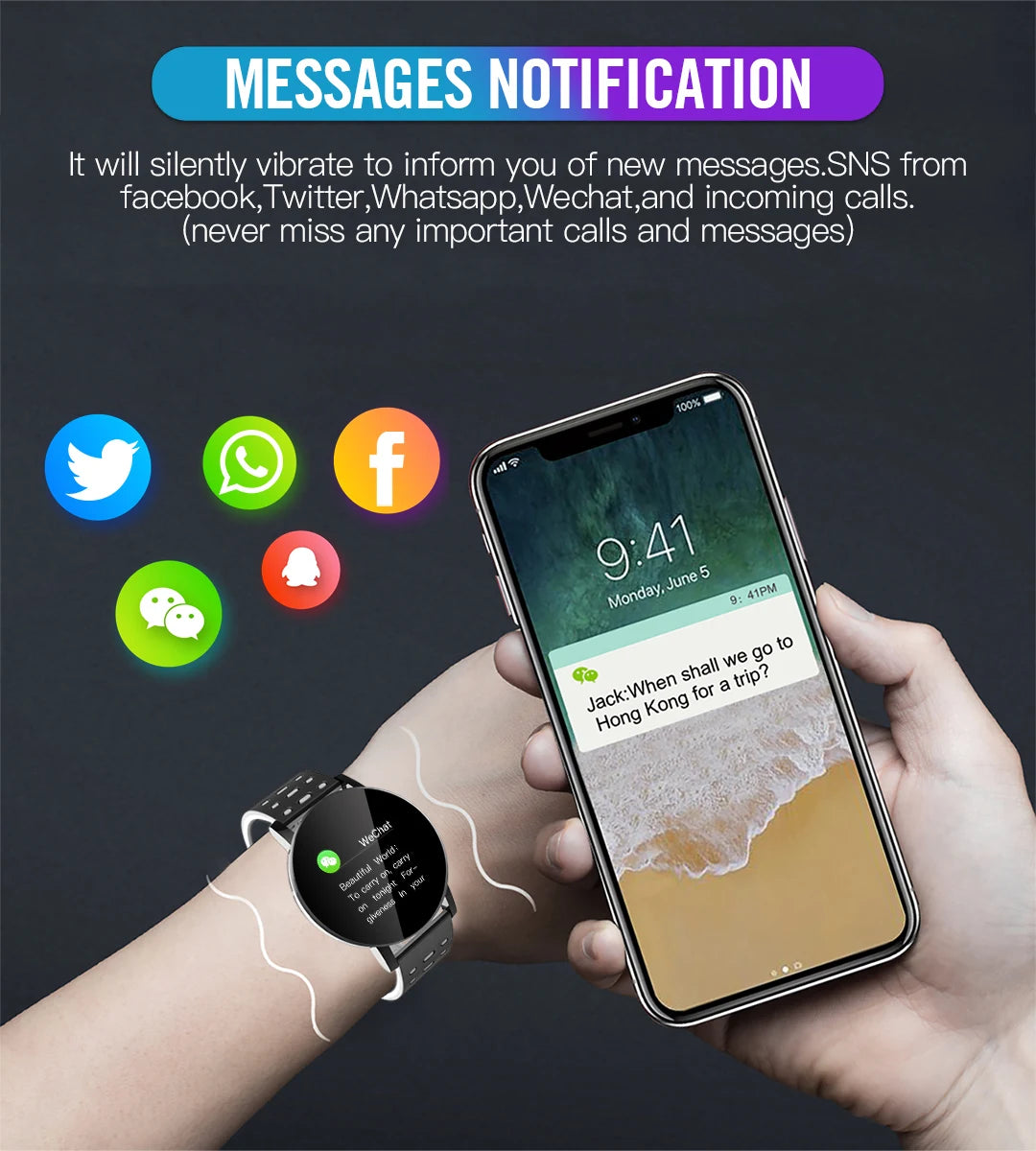 119S Smartwatch Bluetooth Smart Watch Men Blood Pressure Women Smart Band Clock Sports Fitness Tracker Watch For Android IOS