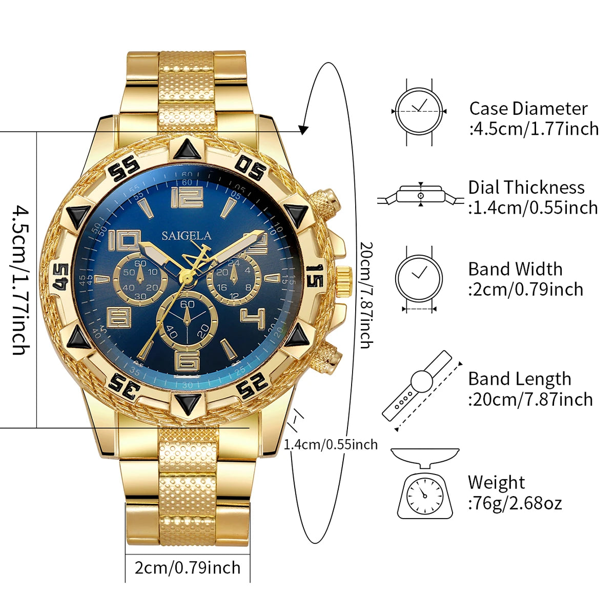 Men Business Watches Fashion Stainless Steel Band Male's Quartz Watch
