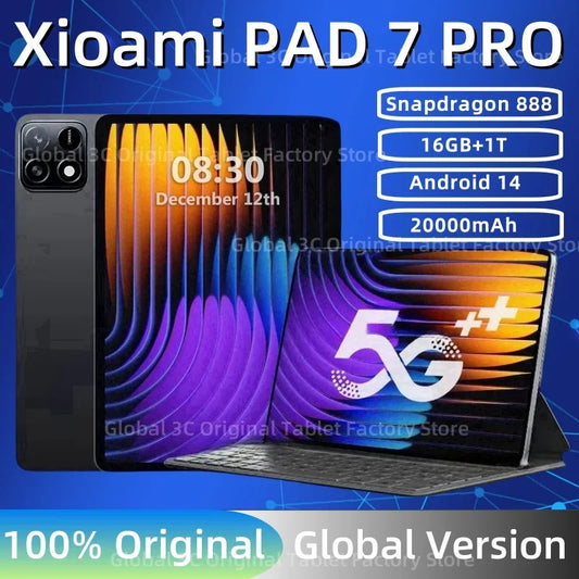 2025 NEW Original Xioami Pad 7 Pro Tablet 11inch HD 4K Android 14 16GB+1T 20000mAh 5G Dual SIM Phone Call WiFi GPS WPS Tablet