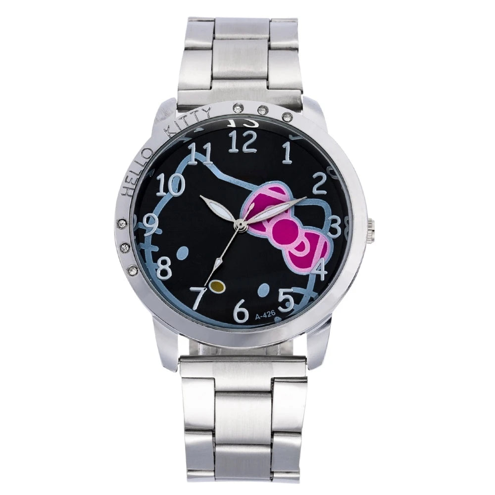 Fashion Woman Watch Creative Cartoon Dial Quartz Watches for Women Luxury Steel Ladies Wristwatch Girls Clock relogio feminino