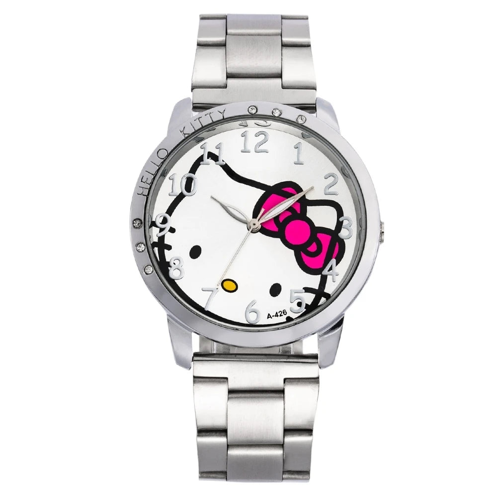 Fashion Woman Watch Creative Cartoon Dial Quartz Watches for Women Luxury Steel Ladies Wristwatch Girls Clock relogio feminino