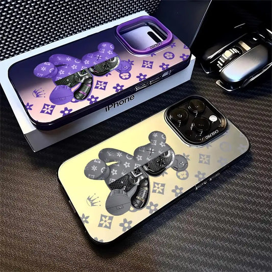 Fashion Cute  Bear Phone Case for Apple iPhone 16  Protective Soft Shell