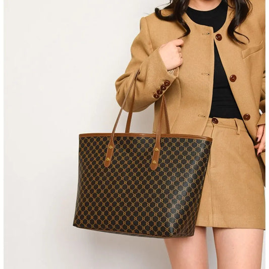 Fashion Women Handbags Classic Design  Shoulder Bag Large Capacity Tote Bag Ladies Casual Commuting Bag