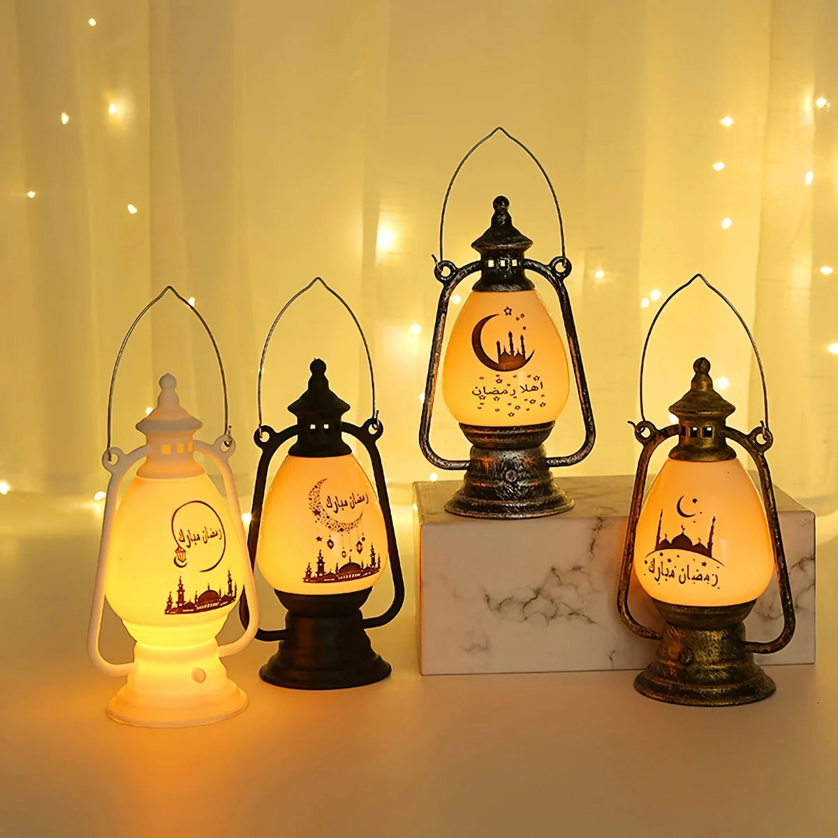 Muslim Decorations, LED candle lights, Ramadan decorative lantern lights, Eid al Fitr Decoration Home Party Gifts