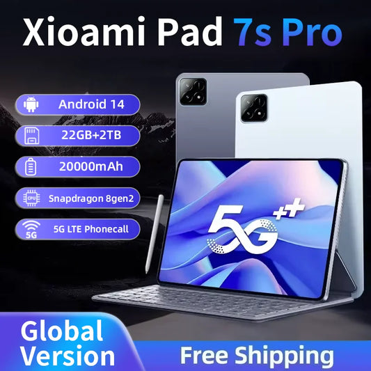 2025 NEW Original MI Pad 7 Pro Global Tablet Snapdrago 8gen2  HD 4K Android 14 22GB+2TB 20000mAh 5G Dual SIM WiFi GPS 11 inches