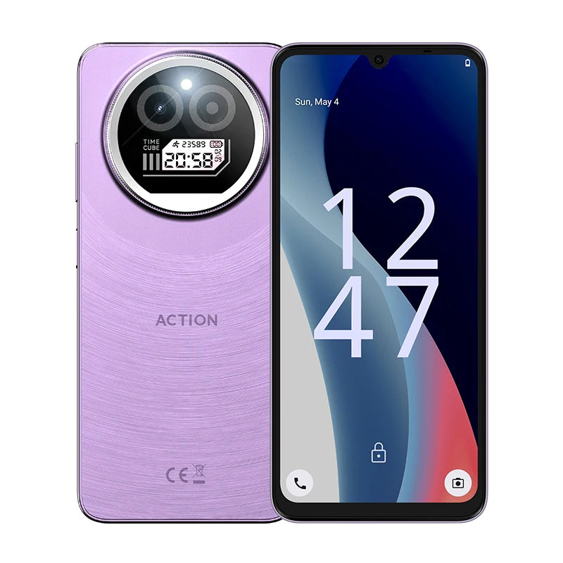 IIIF150 Action A5Pro Phone Dual Screen Design Smartphone Android 15Go 12GB RAM 256GB ROM 6.8" HD+ Display 5100mAh Battery