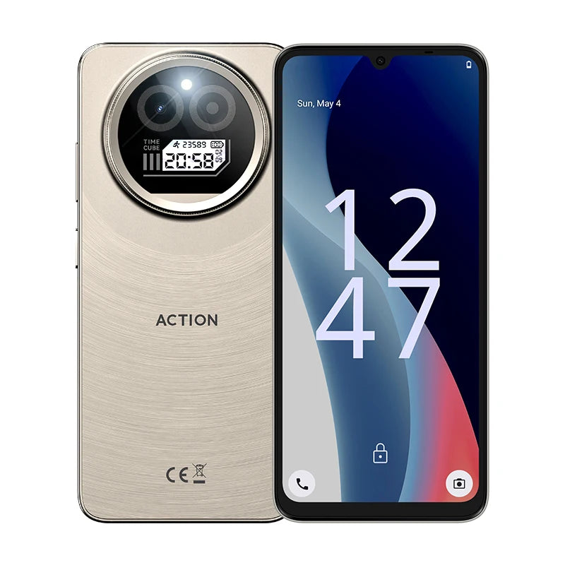 IIIF150 Action A5Pro Phone Dual Screen Design Smartphone Android 15Go 12GB RAM 256GB ROM 6.8" HD+ Display 5100mAh Battery